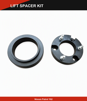 Kit de Rehausse de Suspension Avant et Arrière Complet pour Nissan Patrol Y62, Hauteur Augmentée, 3 Boulons Crantés, Ensemble Complet de 4 Pièces (Paire)