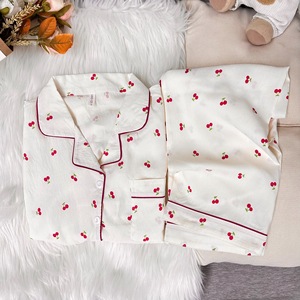 Set <span class=keywords><strong>Pigiama</strong></span> Donna Primavera-Autunno Casual in Maglia con Vita Elastica Traspirante Maniche Lunghe Stile Minimalista Francese con Logo Frontale - Product Image 3