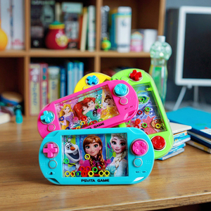 Commercio all'ingrosso Arcade palmare anello acqua lancio giocattoli per bambini coordinazione mano-occhio portatile Console di gioco giocattoli - Product Image 6