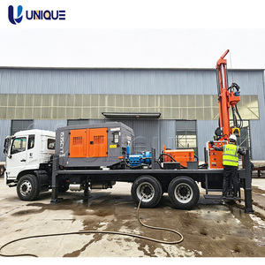 Foreuse rotative diesel montée sur camion pour puits d'eau, profondeur de forage 500m, diamètre de trou 500mm, avec nouveau roulement de moteur pour terres agricoles - Product Image 6