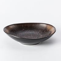 Service de table en céramique nordique de luxe noir et marron japonais, ensemble de tasses, qualité alimentaire, emballage en vrac, livraison gratuite, design personnalisé, mariage