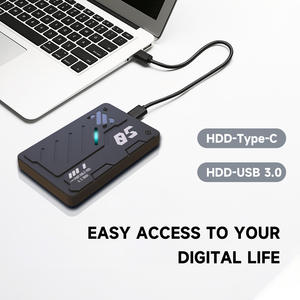 Carcasa de <span class=keywords><strong>disco</strong></span> duro <span class=keywords><strong>externo</strong></span> USB3.0 <span class=keywords><strong>SATA</strong></span> Nuevo <span class=keywords><strong>adaptador</strong></span> de caja de plástico de 2,5 \ "para servidor de computadora tipo B - Product Image 3