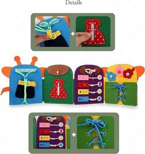 Nuevo Libro de Actividades Sensoriales de Jirafa al por Mayor para Bebés, Libro de Actividades para Niños Pequeños, Juguete Sensorial para Niños Pequeños, Mochila de Jirafa - Product Image 2