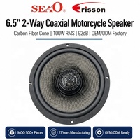 Haut-parleur coaxial moto OEM 6,5 pouces, cône en fibre de carbone, bobine vocale 38,5 mm, aimant 200W 120 mm, vente en gros