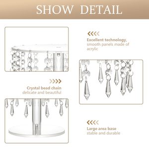 Produttore Cake stand trasparente acrilico porta <span class=keywords><strong>torta</strong></span> <span class=keywords><strong>Design</strong></span> circolare per matrimoni banchetti e feste-per espositori rack - Product Image 5