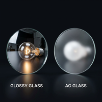Panneau personnalisé à haute transmission 2,0 mm pour instruments, revêtement anti-reflet (AG), panneaux en verre trempé optique