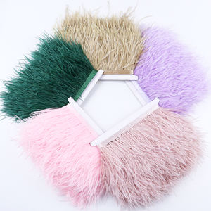Flecos de plumas de avestruz <span class=keywords><strong>para</strong></span> decoración de ropa, encaje <span class=keywords><strong>para</strong></span> decoración de prendas, <span class=keywords><strong>el</strong></span> <span class=keywords><strong>mejor</strong></span> precio, 10-15cm - Product Image 2