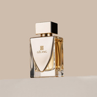 Bouteille de parfum unique à la mode Bouteille en verre de parfum de luxe doré 30ml 50ml 100ml Bouteille de parfum carrée personnalisée avec emballage en boîte