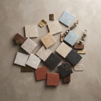 Carreaux de sol en porcelaine antidérapants, texture pierre mate, 100x100mm, pour salon, intérieur et extérieur