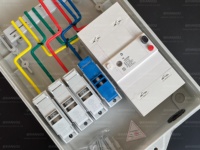 Compteur prépayé à clavier STS, triphasé, coffret de compteur en fibre de verre SMC, coffret de compteur triphasé, extérieur, intérieur, étanche
