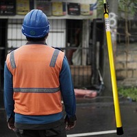 Conception ODM, Perche télescopique isolée triangulaire en PRV haute résistance, personnalisable pour travaux sous tension spéciaux