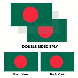 Drapeaux du Bangladesh <span class=keywords><strong>en</strong></span> gros 3x5 pieds, polyester 68D/100D, style fanion personnalisable, livraison rapide d'un fournisseur fiable - Product Image 6