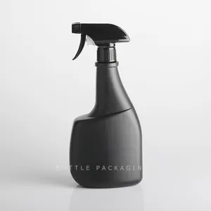 Wholesale HDPE Matte Black White Plastic 750ml 350ml Cleaning Household Empty Detergent Trigger Spray Bottle