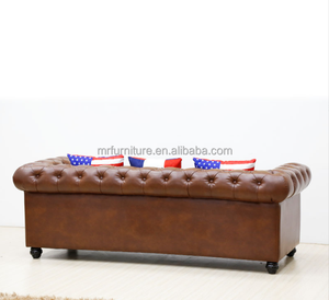 Set di Divani per Soggiorno, Divano Lounge da 1-3 Posti in Ecopelle Marrone per Casa e Hotel - Product Image 2