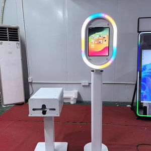 Cabina de <span class=keywords><strong>Fotos</strong></span> para iPad DSLR Salsa con Estuche, Espejo Ovalado, Diversión en Fiestas, Bodas, Máquina de Selfies para iPad, Fotomatón para Eventos - Product Image 1