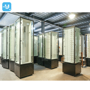 Tùy Chỉnh Bằng Gỗ Dao Hiển Thị Tủ Xoay Kính Cửa Hàng Hiển Thị Đứng Đồ Đạc Có Thể Khóa Thanh Kiếm Cửa Hàng Hiển Thị <span class=keywords><strong>Showcase</strong></span> - Product Image 1