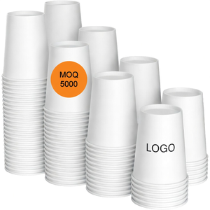 Vasos de Papel Desechables Ecológicos con Tapas, Venta al por Mayor, Impresión Personalizada, Vasos de Pared Simple/Doble para Bebidas Calientes y Frías de 4oz-16oz - Product Image 1