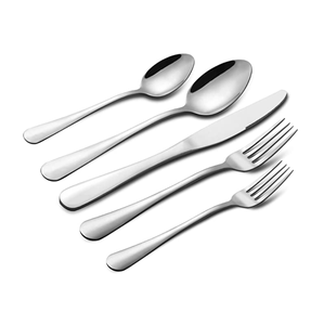 Restaurant Silver Flatware Set Dinner Spoons Forks And Knife Stainless Steel Cutlery - Product Image 1