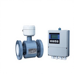 Electromagnetic Flow Meter All-in-one Digital Display PTFE/Rubber Lined Strong Acid Strong <b>Alkali</b> Industrial Sewage Slurry Pulp - Product Image 1