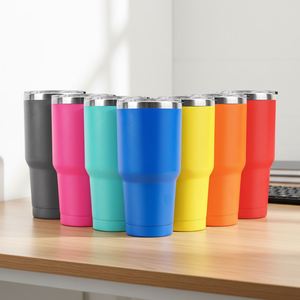 2026 Insulated Stainless Steel 30Oz Water Bottles <b>Cups</b> <b>Tumbler</b> <b>With</b> <b>Straw</b> and Lid for Sublimation - Product Image 4