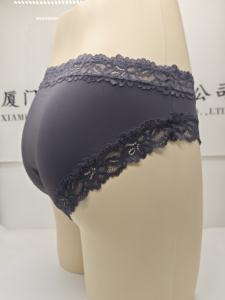 กางเกงชั้นในบิกินี่ลูกไม้ถักสำหรับผู้หญิง เซ็กซี่ ระบายอากาศได้ดี เอวต่ำ ลายดอกไม้ โลโก้  รักษ์โลก แห้งเร็ว สำหรับผู้ใหญ่และวัยรุ่น - Product Image 5