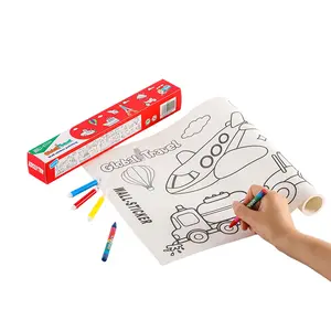 Desenho das crianças Toy Long New Design Pintura Graffiti Papel Wall Picture Scroll Draw Coloring Paper Roll For Kids