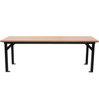 Table de pique-nique en bois pour l'extérieur, ensemble de meubles de jardin, table extérieure pour patio