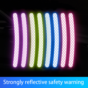 ملصقات عاكسة لإطارات السيارات بألوان مبهرة، ملصق جنط عجلة السيارة، شريط عاكس عالي الوضوح لجميع السيارات - Product Image 4