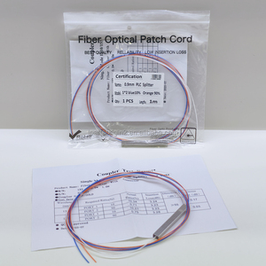 Divisor PLC Monomodo para Telecomunicaciones 1x2 900μm Fibra Óptica FTTH Tipo Mini Tubo de Acero 2 Vías Divisor Óptico de Diferentes Ratios - Product Image 3