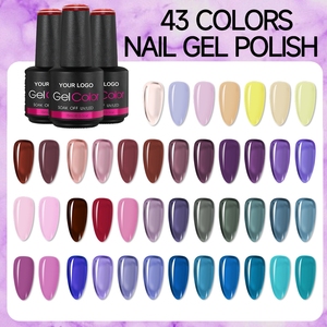 เจลสีทาเล็บแบบใหม่ปี 2026 43 สี เนื้อเจลเข้มข้น คุณภาพระดับมืออาชีพ รับผลิตตามสั่ง (OEM) ขายส่งจำนวนมาก รับทำโลโก้ตามสั่ง เจลยูวีสำหรับทำเล็บ DIY - Product Image 1