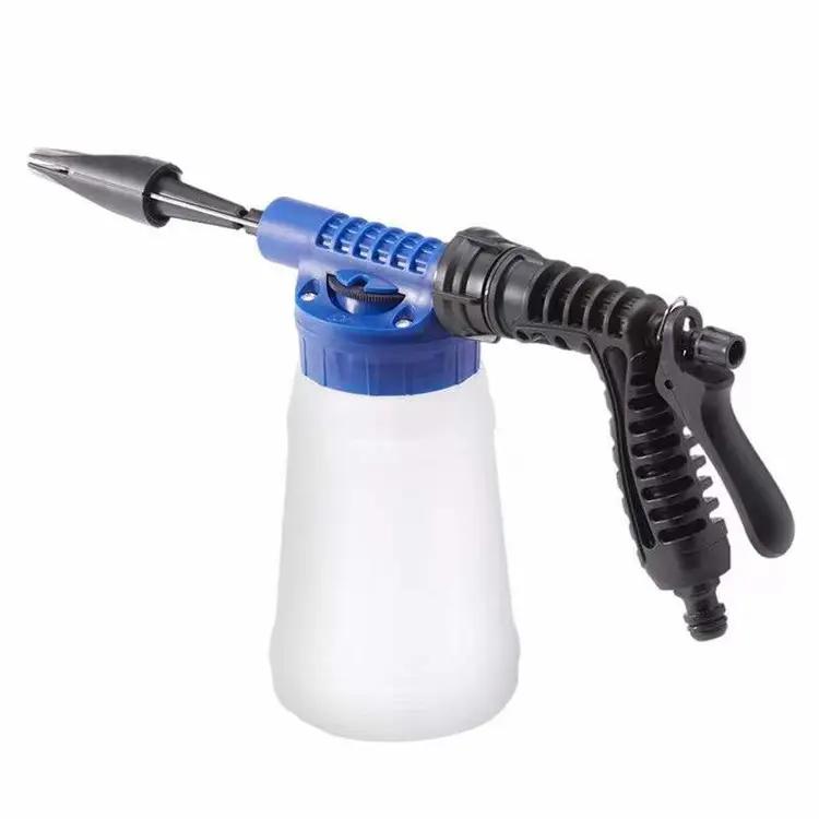 Canon à mousse de lavage de voiture 1L, générateur de mousse plastique avec pistolet à eau automatique pour lavage de voiture, pistolet de lavage de voiture et pulvérisateur de nettoyage