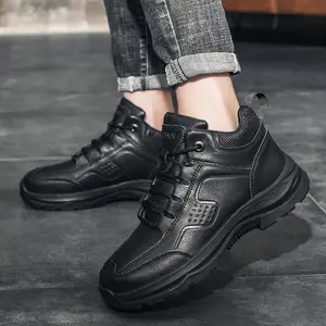 Chaussures <span class=keywords><strong>de</strong></span> mode nouvelles chaussures en coton chaudes pour hommes <span class=keywords><strong>Ultra</strong></span> légères bottes imperméables marron <span class=keywords><strong>travail</strong></span> en plein air chaussures décontractées automne et hiver adulte - Product Image 5