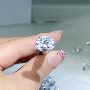 Wholesale D Color Moissanite Per Caract <strong>Oval</strong> Cut Loose Moissanite <strong>Stone</strong> for Jewelry Making - Product Image 5