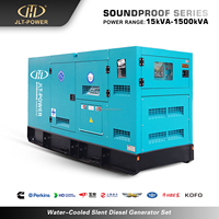 Geräuscharmer 100kVA Wassergekühlter Diesel-Generator mit Schallschutzhaube für Hotels und Krankenhäuser