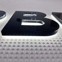 Letreros de metal 3D de alto brillo Personajes luminosos Led personalizados letrero iluminado letrero de letra de canal 3D