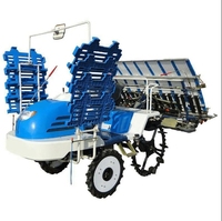 Transplanteuse de riz à moteur diesel à grande vitesse de type à marche automatique Paddy Rice