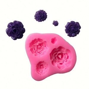 Moule à savon en silicone fait main en forme de fleur, facile à démouler, personnalisable OEM/ODM - Product Image 3