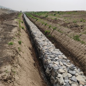 Malla de gaviones galvanizada - Cajas de malla de gaviones para control de inundaciones y refuerzo de diques - Product Image 2