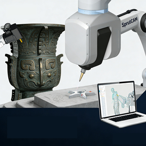 Sprutcam simplifie les tâches robotiques complexes visuellement, outils CAO sans code, logiciel de manutention industrielle, moteur servo-électrique - Product Image 2