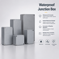 Boîtier de jonction électrique en plastique ABS moulé par injection, étanche à la poussière et à l'eau IP67, boîtier personnalisé OEM pour usage domestique extérieur