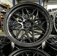 Jantes en alliage forgé OEM personnalisées en 2 parties, neuves, haute performance, finition noire, en fibre de carbone, 18-22 pouces pour Audi Urus Tesla Model 3