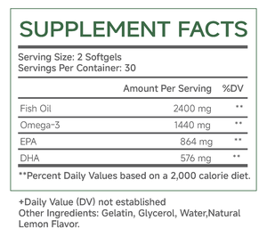 OEM omega 3 <span class=keywords><strong>olio</strong></span> <span class=keywords><strong>di</strong></span> <span class=keywords><strong>pesce</strong></span> 2400mg Softgels capsula - Product Image 4