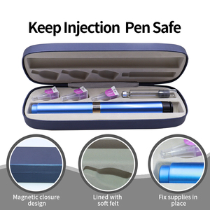 Waterproof Custom Logo Small Insulated PU Insulin <b>Pen</b> Cooler <b>Box</b> Portable Travel Carrying Case for Vial and Cartridge Storage - Product Image 1