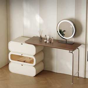 Modern Bedroom Furniture Wooden Melamine Dressing Table Set with Makeup <b>Mirror</b> for Bathroom Living Room Home Use Storage Feature - Product Image 1
