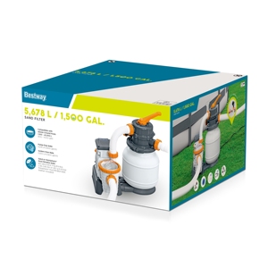 <span class=keywords><strong>Bestway</strong></span> 58497 Bomba de filtro de arena Sistema combinado Bomba de filtro de piscina sobre el suelo Filtro de arena de ahorro de dinero con bomba de agua - Product Image 5