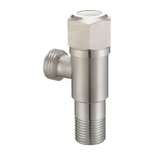Gute Qualität verdickt 304 Edelstahl verchromt Winkel ventil 1/2 "Außengewinde Wasser Absperr ventil für Bad und Küche - Product Image 2