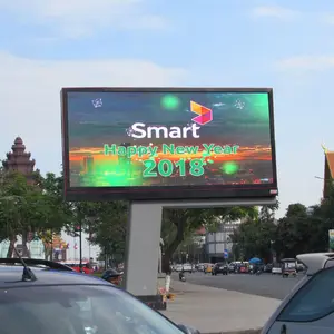 City Street LED Screen Billboard Steel Structure Outdoor Advertising digital Billboards