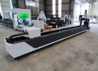 Guangjie GJ6024 Machine de découpe de tubes CNC à fibre laser 1,5 kW 3 axes, refroidissement par eau, zone de travail 240x6000 mm pour métal, compatible PLT
