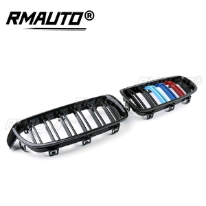 2 Piezas Parrilla Delantera Estilo M para Coche, Rejilla de Riñón Brillante Negra para BMW Serie 3 F30 F35 2012-2016, Kits de Estilismo para Carrocería - Product Image 4