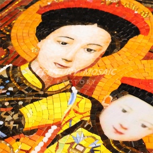 Centurymosaic Tùy Chỉnh Tay Cắt Hình Ảnh Mô Hình Văn Hóa Thủy Tinh Nghệ Thuật Gạch <span class=keywords><strong>Mosaic</strong></span> Tường Trang Trí Thái Lan Nhà Máy - Product Image 3